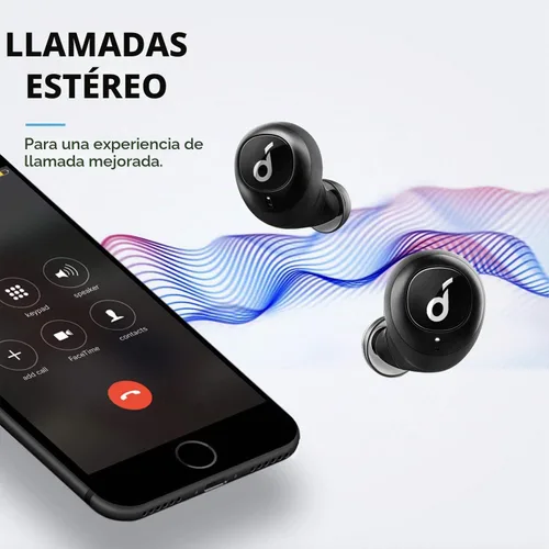 Vista 6 de Soundcore Liberty True - Audífonos inalámbricos, 100 horas de reproducción, sonido de grafeno, carga rápida, ajuste seguro, Bluetooth 5, fácil