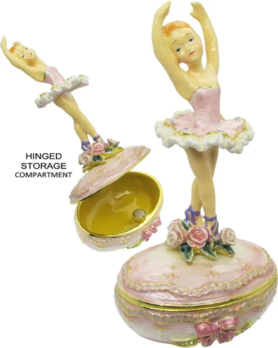 Vista 2 de Caja de baratijas con joyas de bailarina con cristales austriacos