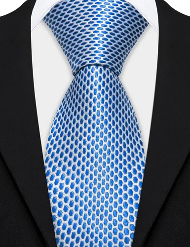 Vista 41 de Barry.Wang Juego de corbatas de seda para hombre, corbatas de boda de seda tejida formal de negocios casual (4/6/8PCS)