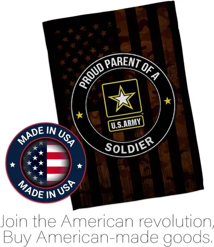 Vista 5 de Orgulloso bandera de la casa del ejército – Paquete de guardabosques de las fuerzas armadas de los Estados Unidos Americanos Militares Veteranos