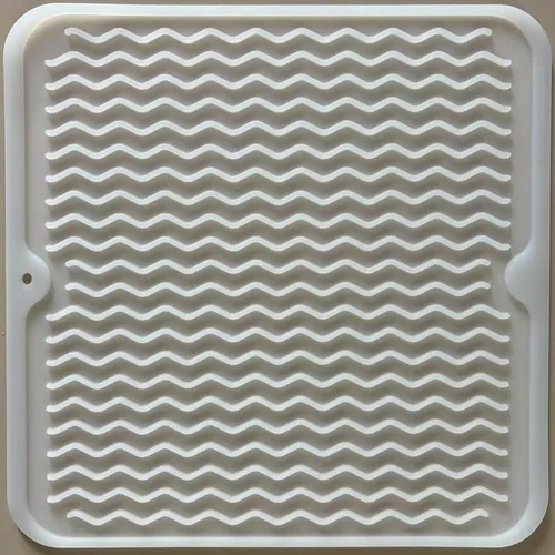 Vista 35 de Tapete de silicona para secado de platos para múltiples usos, fácil de limpiar, ecológico, tapete escurridor de platos resistente al calor