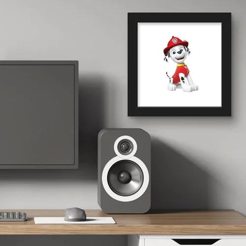 Vista 6 de Trends International Gallery Pops Nickelodeon PAW Patrol - Póster de pared de Marshall, 12 x 12 pulgadas, versión enmarcada en negro Versión