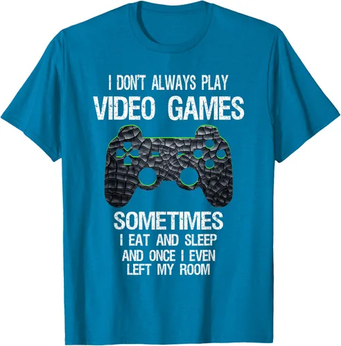 Vista 11 de Funny Gamer Video Games - Camiseta para niños y adolescentes, ajuste clásico, color negro, mezcla de algodón, Negro