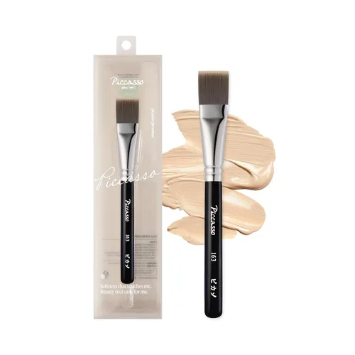 Vista 14 de Piccasso FB21 V-Cut Foundation Brush for Liquid Makeup, Cream Foundation Corte en V