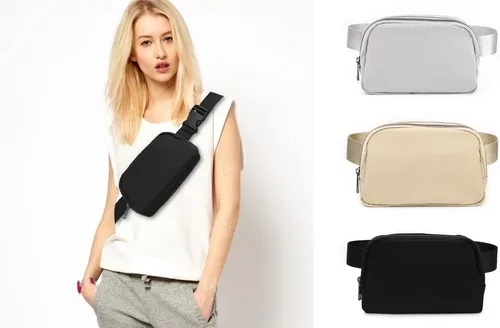 Vista 7 de ZOPPEN Riñonera para mujer, mini bolsa de cinturón, pequeña bolsa a prueba de agua, riñonera cruzada con correa ajustable, bolsa de cinturón