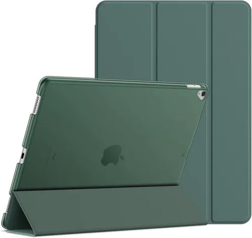 Vista 12 de JETech Funda para iPad Pro de 12.9 pulgadas (1ª y 2ª generación, modelos 2015 y 2017), activación/suspensión automática (negro)