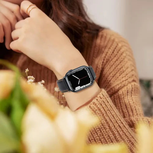 Vista 7 de Anlinser Correas compatibles con Apple Watch Band de 1.654 pulgadas, 1.614 pulgadas, 1.575 pulgadas, 1.496 pulgadas, para mujeres y hombres, diseño