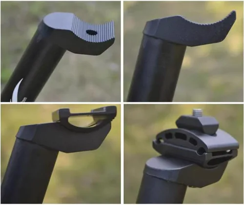 Vista 5 de Cabeza de varilla de asiento de bicicleta Cabeza de abrazadera de tija de sillín de bicicleta de aleación de aluminio