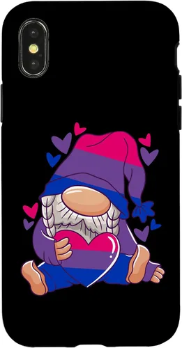 Vista 5 de Funda de bandera bisexual para iPhone 14 Pro Max Gnomo bisexualidad Bisexual Orgullo Bisexual