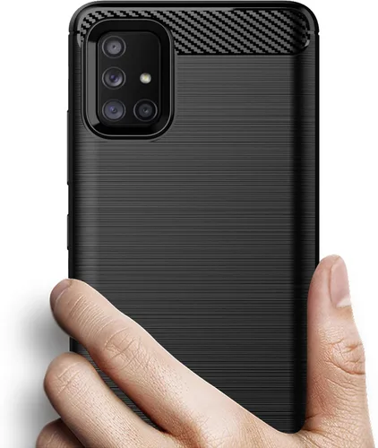 Vista 3 de Osophter Para Samsung Galaxy A51 5G Caso Absorción De Golpes Flexible TPU Caucho Protector De Teléfono Celular Cubierta Para Samsung Galaxy A51 5G
