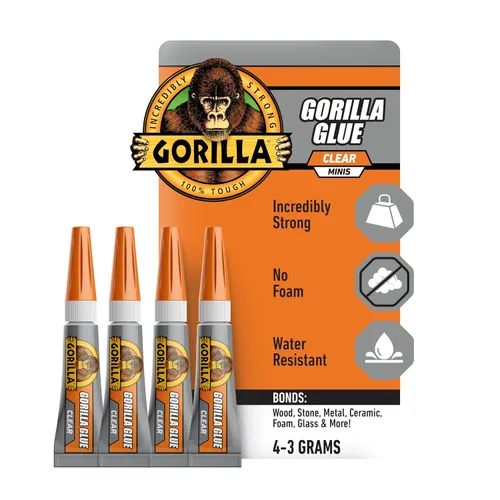 Vista 18 de Gorilla - Pegamento transparente, botella de 1.75 onzas (paquete de 1) - Cristal claro, para todo uso y resistente al agua