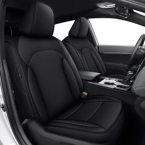 Vista 11 de Seat Covers for Mazda 3 2014 2015 2016 2017 2018 Custom Fit,Faux Leather Waterproof AirbagCompatible Car Seat Cover Full Set Black