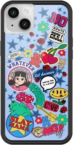 Vista 49 de Fundas Wildflower - Compatibles con Apple iPhone 14 Plus Parachoques protector negro, certificado de prueba de caída de 4 pies, propiedad