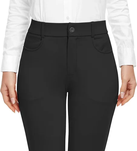 Vista 2 de HISKYWIN Women's Yoga Dress Pants Straight Leg Work Slacks 29"/31