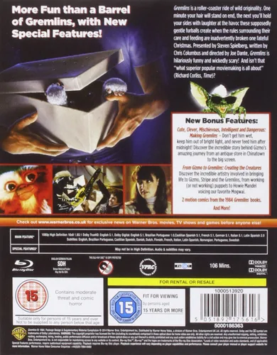 Vista 2 de Gremlins Blu-ray 2014 Region Free