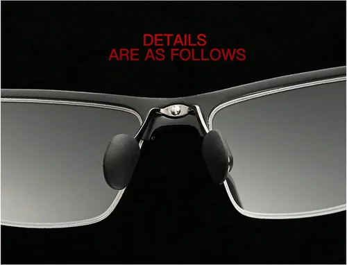 Vista 6 de COTIA Gafas de lectura bifocales para hombre, gafas deportivas, lentes fotocrómicas, lentes de transición de medio marco, lentes de presbicia