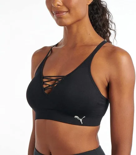 Vista 2 de PUMA - Brasier deportivo sin costuras para mujer