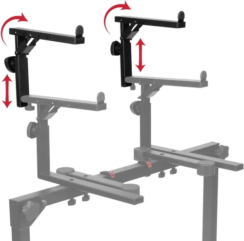 Vista 19 de Gator Frameworks Serie de teclados Nivel 2º adicional para el soporte de mesa estilo GFW-KEY-6000, (GFW-KEY-6000-2T)