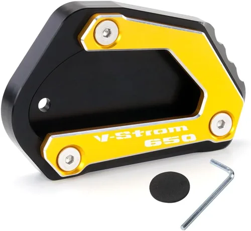 Vista 10 de Placa de soporte de extensión lateral de motocicleta compatible con SUZUKI Vstrom 650 650XT 2004-2023 Vstrom Soporte de almohadilla de pie DL650