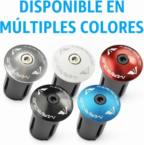 Vista 5 de MARQUE Alloy ENZ - Tapones para manillar de bicicleta de carretera, extremos de barra de mango de aluminio, tapones para barras de caída, tapas