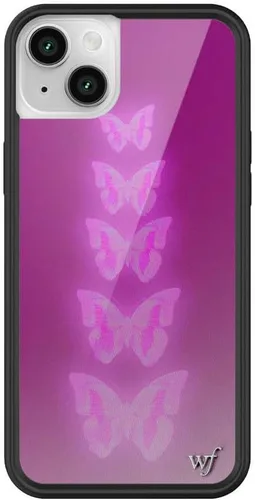 Vista 25 de Fundas Wildflower - Compatibles con Apple iPhone 14 Plus Parachoques protector negro, certificado de prueba de caída de 4 pies, propiedad
