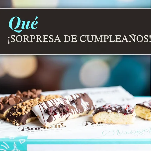 Vista 3 de Barnetts Gourmet Chocolate 12 Biscotti - Cesta de regalo Cumpleaños