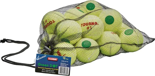 Vista 7 de Tourna Green Dot Low Compression Tennis Balls