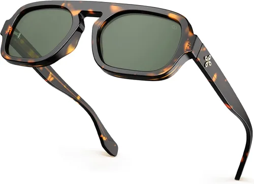 Vista 9 de VISOONE Trendy Square Aviator Sunglasses for Women Men