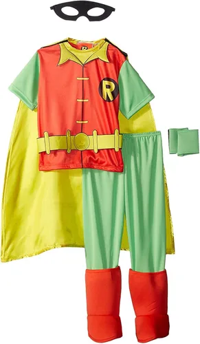 Vista 2 de Rubie's Costume Co - DC Comics - Disfraz de Robin Deluxe para niño