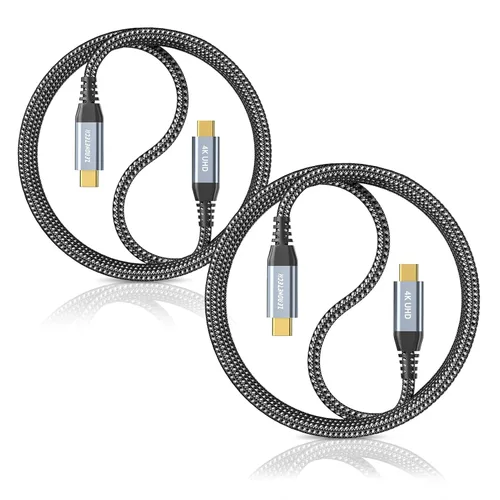Vista 13 de ZeroneTeck Cable USB C de 6 pulgadas 0.5 pies, Transferencia de Datos de Alta Velocidad 20Gbps Corto, Cable USB C 3.2 Gen 2×2 100W PD de Carga