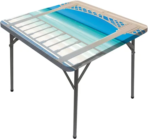 Vista 14 de Manteles de decoración costera, lujosos y románticos de madera para tumbonas Maldivas, lavable, a prueba de derrames, se adapta a mesas de 24 x 24
