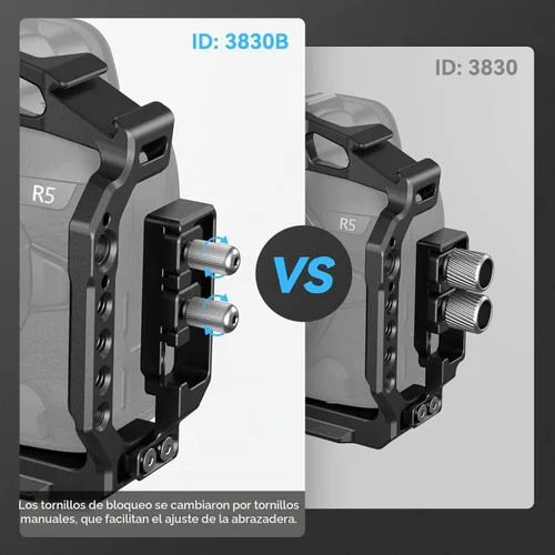 Vista 7 de SmallRig Kit de jaula C R5/R6/R5 para Canon R5/R6/R5 C, kit de mano para cámara con mango superior y abrazadera para cable - 3830