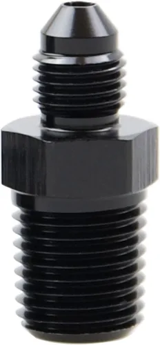 Vista 7 de Adaptador de tubo de aluminio recto 3AN acampanado a 1/4" NPT macho Unión de rosca adaptador de manguera de combustible negro