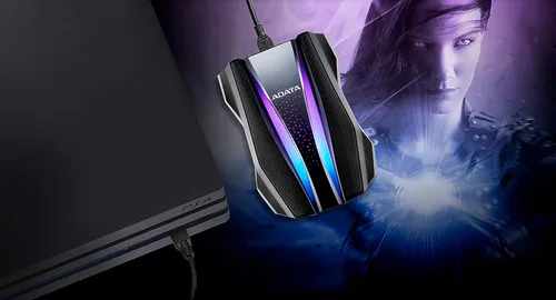 Vista 6 de ADATA HD770G 1TB RGB USB 3.2 IP68 impermeable a prueba de gotas a prueba de polvo externo portátil HDD negro (AHD770G-1TU32G1-CBK)
