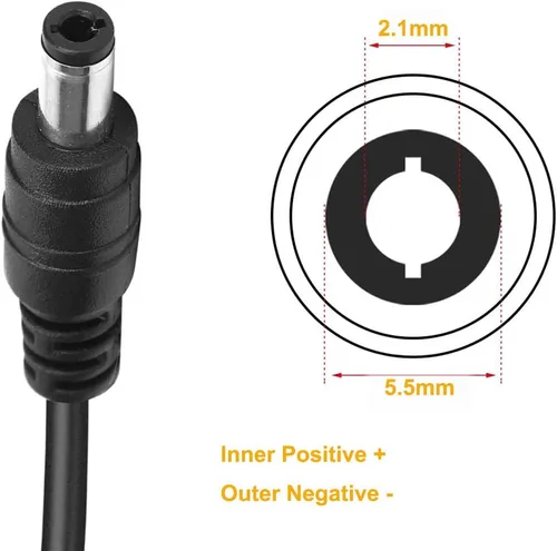 Vista 2 de JOYLIT 12V 5A Adaptador de fuente de alimentación 60W AC 100-240V Convert to DC 12 Volt Transformer 5.5mm x 2.1mm DC Plug LED Driver for 12V LED