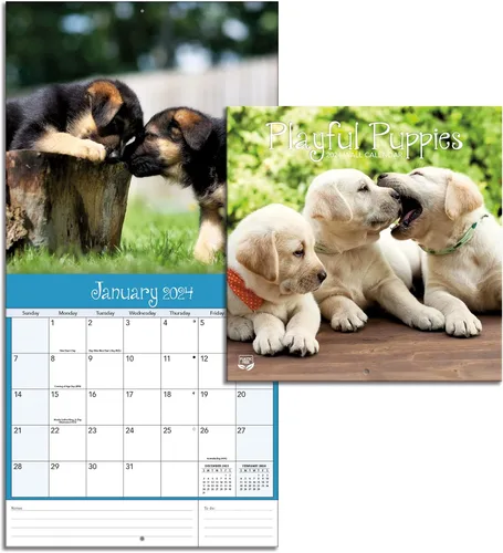Vista 8 de Turner - Mini calendario fotográfico de pared de cachorros juguetones (25998950017)
