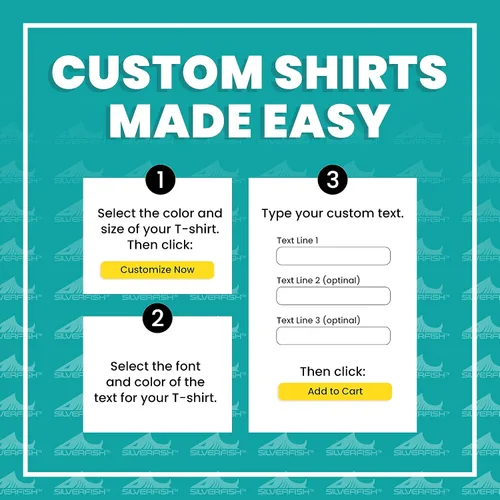Vista 7 de Custom Text T-Shirt for AdultYouth Add Your Own Text Cotton Shirt Unisex Customizable Graphic Tee Personalized Gift