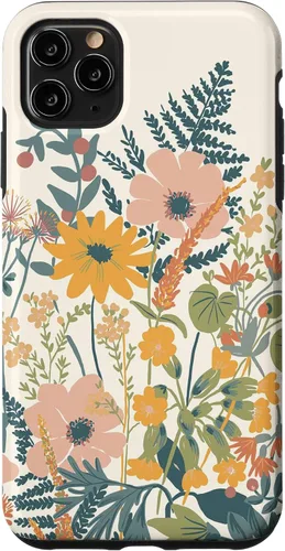 Vista 13 de iPhone 16 Cute Summer Wildflowers Pattern Design Floral Case