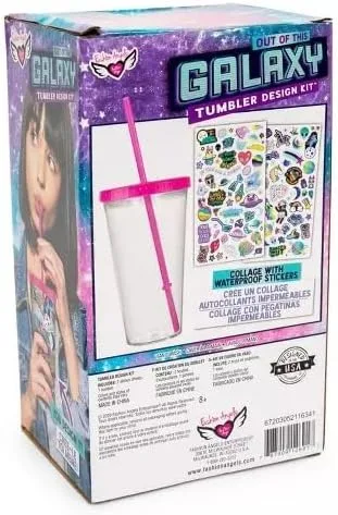Vista 5 de Fashion Angels Out of This Galaxy - Kit de diseño de vaso con 100 calcomanías impermeables. Sin BPA