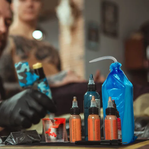 Vista 8 de 200 bolsas para botellas de lavado de tatuajes de 10.5 x 6.5 pulgadas, fundas desechables para botellas de tatuaje, accesorios de máquina, kits