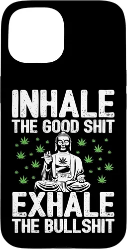 Vista 6 de Inhale Good Shit Exhale Bullshit - Weed Cannabis - 420 Case for iPhone 17