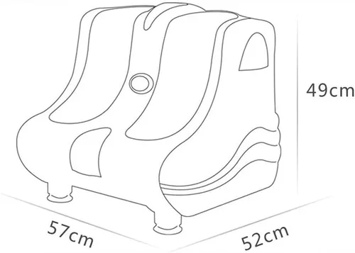 Vista 6 de TOEWOE Máquina masajeadora de pies con calor, masajeador de piernas, máquina masajeadora eléctrica Shiatsu, terapia de amasamiento profundo, mejora