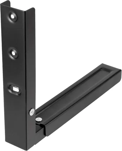 Vista 9 de 4 piezas 2 pares universales de soporte de pared para microondas, soporte plegable para horno de cocina, soportes ajustables para microondas