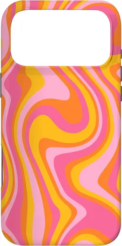 Vista 22 de Retro Groovy Liquid Swirl Hippie 70's 80's Psychedelic Phone Case for iPhone 17