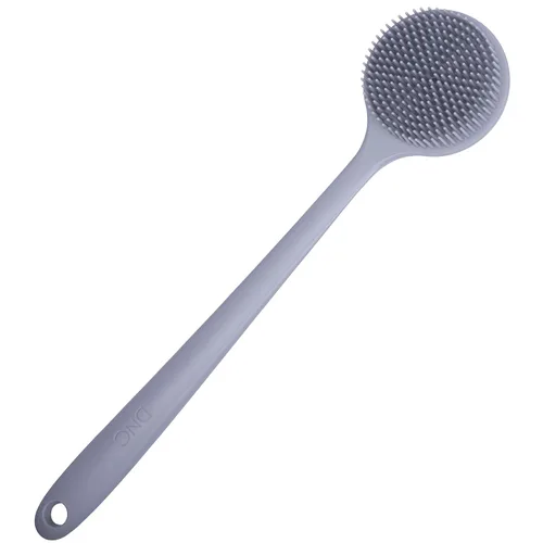 Vista 10 de DNC Exfoliador de Espalda para Ducha Cepillo Corporal de Silicona Suave para Baño con Mango Largo (Negro)