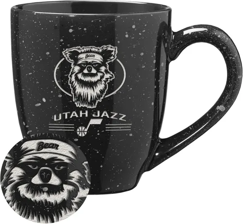 Vista 27 de Rico Industries NBA 16 oz Team Color Laser Engraved Speckled Ceramic Coffee Mug 3-Color del