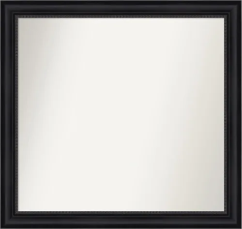 Vista 358 de Amanti Art Espejo personalizado, espejo de baño negro Astor, espejo de pared o espejo de tocador de baño sobre el fregadero (25 x 25 pulgadas)