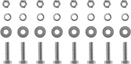 Vista 8 de Kit todo en uno de perchas para semirremolques - 30" resistente resorte cargado, distancia entre pernos: 2.5" - recto - negro con tiras reflectantes