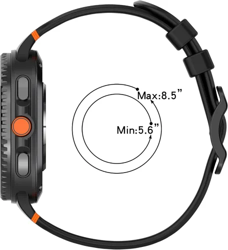 Vista 8 de Paquete de 3 correas compatibles con Samsung Galaxy Watch 8 Classic de 1.811 pulgadas, Watch 8 de 1.575 pulgadas/1.732 pulgadas, correa deportiva