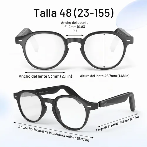 Vista 9 de GetD Gafas inteligentes AI, lentes fotocrómicas, gafas de traducción